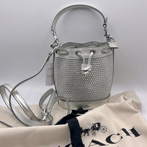 Coach Mini Bucket Bag with Crystal and Dustbag - Picture 4 of 16